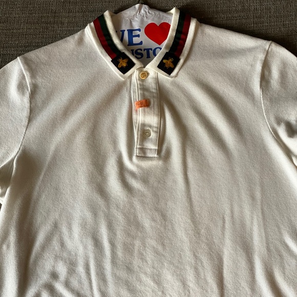 gucci bumblebee polo shirt